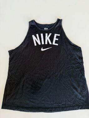 Nike Black Tank with White Nike Logo